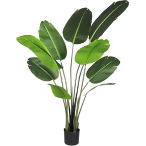 1 Pcs Bird of Paradise 5 Feet Artificial Tree Indoor Decor Realistic Potted Design Tree for Home Office Living Room Kitchen Bedroom Décor