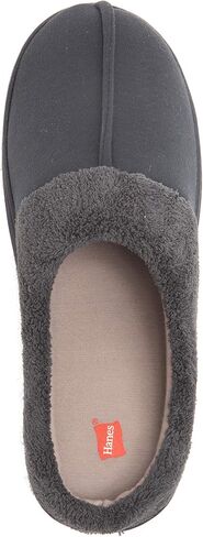 Hanes Men's Felt Clog Slipper Shoe - Memory Foam Indoor Outdoor Sole in Saudi Arabia