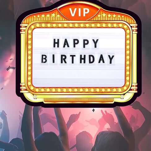 مقدمة زجاجة خطاب LED ، خدمة VIP Service Sign Sign Display Lights مع 4 مجموعات رسائل ومجموعة أرقام واحدة ، علامة مربع الضوء على الحفلات ، البار والنادي الليلي (أ) in Kuwait
