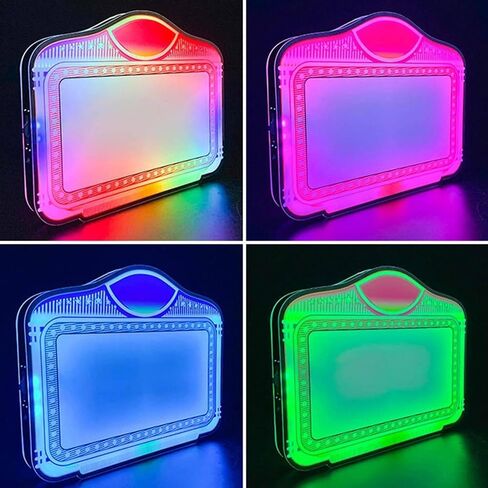 مقدمة زجاجة خطاب LED ، خدمة VIP Service Sign Sign Display Lights مع 4 مجموعات رسائل ومجموعة أرقام واحدة ، علامة مربع الضوء على الحفلات ، البار والنادي الليلي (أ) in Kuwait
