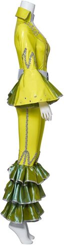 LoliMiss Womens Mamma Mia Cosplay Jumpsuit 1970s Dancing Disco Costume in Saudi Arabia