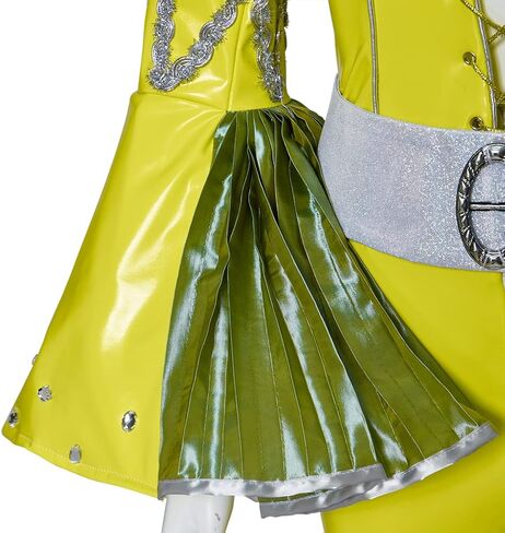 LoliMiss Womens Mamma Mia Cosplay Jumpsuit 1970s Dancing Disco Costume in Saudi Arabia