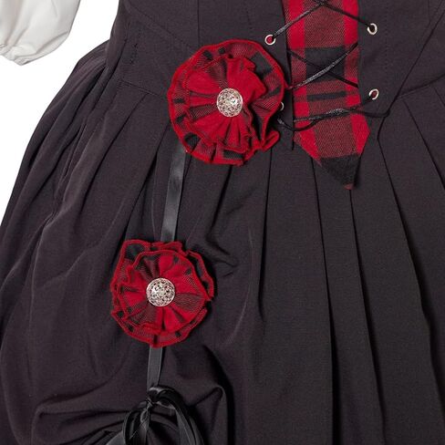 Women's Traditional Scottish Plaid Dress Highland Renaissance Costume Reenactment Christmas Outlander Gown in Saudi Arabia