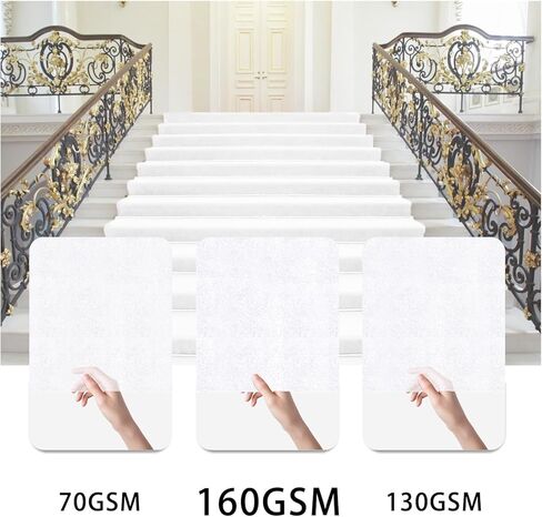 Red Aisle Runner Carpet Rugs for Wedding Accessories, Premium 160 GSM Felt Non-Woven Fabric Runway Rug for Step, Ceremony Parties and Events Indoor or Outdoor Decoration (Red, 3X15 ft) in Kuwait