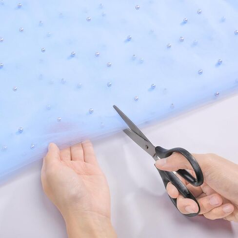 White Pearl Tulle Fabric 3 Yard Sheer Mesh Fabric Bridal Veil Wedding Table Decorations for Wedding Sweetheart Sewing DIY Crafts Gowns Crafts in Kuwait