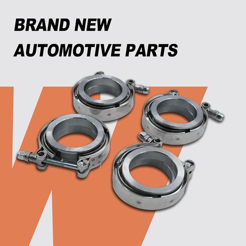 4pcs 2 "V Band Band Clamp Kit مع شفة أنثى من الذكور للتوربو ، العادم ، و SownPipes ، متوافقة مع شفة عادم السيارات V V-Band 2 بوصة in Kuwait
