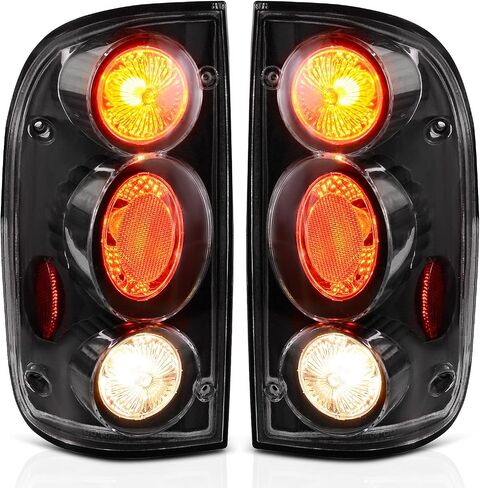 AUTOSAVER88 Tail Lights Compatible with 1989 1990 1991 1992 1993 1994 1995 Pickup Truck Tail Lamps (Black Smoke Tail light Assemblies Sold in Pairs) Black Housing Smoke Lens in Saudi Arabia