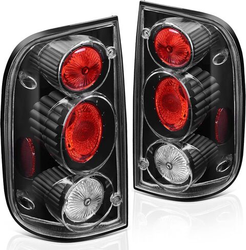 AUTOSAVER88 Tail Lights Compatible with 1989 1990 1991 1992 1993 1994 1995 Pickup Truck Tail Lamps (Black Smoke Tail light Assemblies Sold in Pairs) Black Housing Smoke Lens in Saudi Arabia