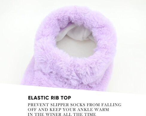 DICUIRD Slipper Socks with Grippers for Women,Winter Cozy&Comfy Fuzzy Boot Slippers for Women in Saudi Arabia