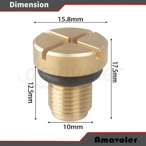 Radiator Coolant Expansion Tank Bleeder Screw Fit for BMW X1 X3 E46 E92 E90 E36 E39 Mini Cooper. OEM#: 17111712788. (2 Pcs) in Saudi Arabia