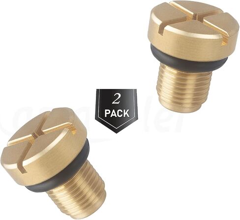 Radiator Coolant Expansion Tank Bleeder Screw Fit for BMW X1 X3 E46 E92 E90 E36 E39 Mini Cooper. OEM#: 17111712788. (2 Pcs) in Saudi Arabia