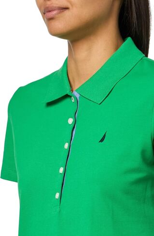 Nautica Women's Short Sleeve Button Placket Polo in Saudi Arabia