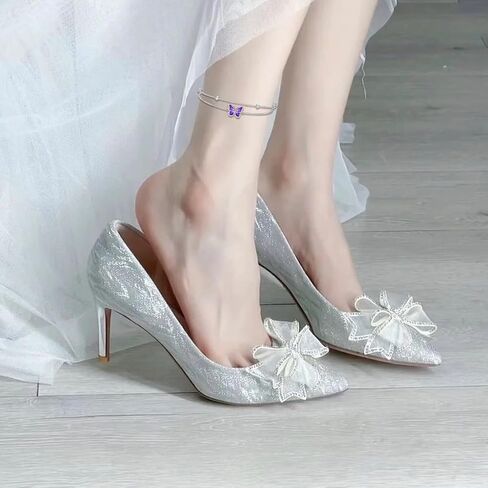 Diamond Butterfly Anklet for Women 925 Sterling Silver Colorful Butterfly Layered Anklets with Lab Grown Diamonds Jewelry Gifts for Mom Wife Girlfriend Daughter Sister Friend in Kuwait