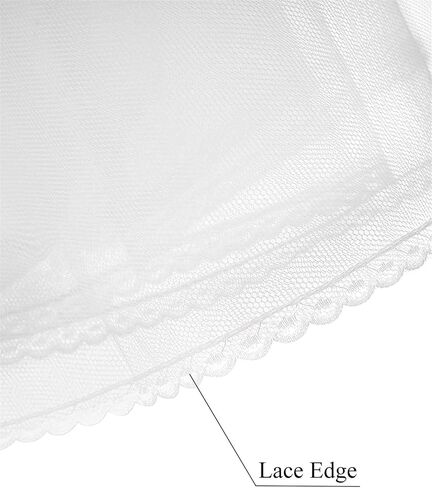 Wowbridal Women Fetticless Petticoats 8 طبقات تول كرينولين أسفل الزفاف لباس ثوب الكرة الأبيض in Kuwait