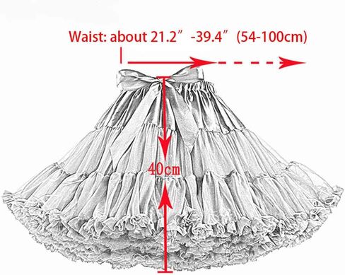 Women's Dual Purpose of Petticoat and Skirt above Knee Underskirt Multicolour Tutu Skirt Fluffy Ballet Dress in Saudi Arabia