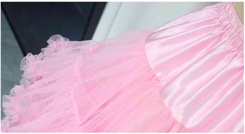 Women's Dual Purpose of Petticoat and Skirt above Knee Underskirt Multicolour Tutu Skirt Fluffy Ballet Dress in Saudi Arabia