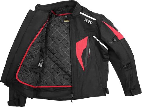 DALLX Motorcycle Textile Adventure Dirt Bike Riding Jackets with CE Armor for Mens Width Adjustment and Air Vent Zipper in Kuwait