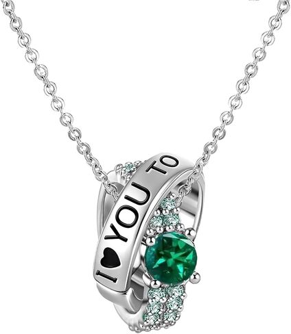 I Love You To The Moon And Back Women Bead Charms Fits Pandora Bracelets Wedding Engagement Ring in Saudi Arabia