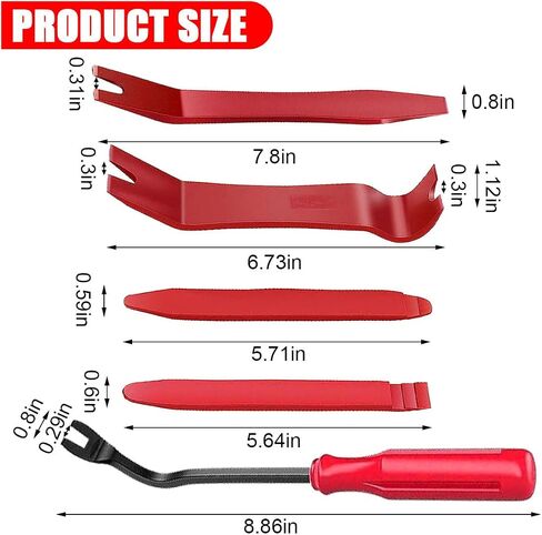 5pcs Clip Clip Cliers Set ومزيل السحتين ، لا توجد أداة لإصلاح لوحة أدوات Scratch Automotive Door ، مجموعة إصلاح أدوات PRY TRIM للسيارة لمركبة داش الصوت الراديو in Kuwait