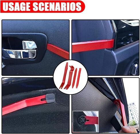 5pcs Clip Clip Cliers Set ومزيل السحتين ، لا توجد أداة لإصلاح لوحة أدوات Scratch Automotive Door ، مجموعة إصلاح أدوات PRY TRIM للسيارة لمركبة داش الصوت الراديو in Kuwait
