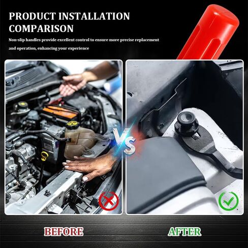5PCS Auto Trim Removal Tool kit, Clip Removal Tool, Automotive Interior Fastener Puller Remover Body Repair Set, Car Accessories No Scratch Pry Tool for Car Panel and Dashboard Removal (Red) in Kuwait