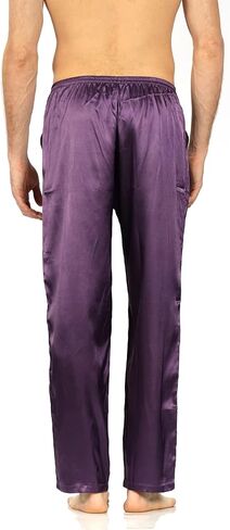 Yimanie Men's Silk Pajama Pant Comfy Soft Lounge Sleep Pants in Kuwait