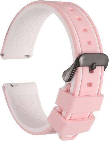 HARFINGTON Silicone Watch Bands Soft Quick Release Rubber Watch Bands with Black Tone Buckle for Men Women in Kuwait