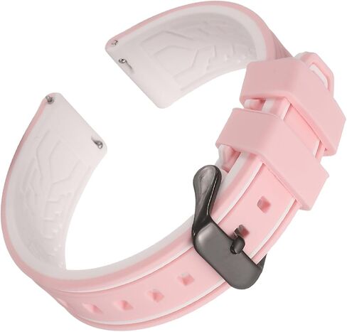 HARFINGTON Silicone Watch Bands Soft Quick Release Rubber Watch Bands with Black Tone Buckle for Men Women in Kuwait