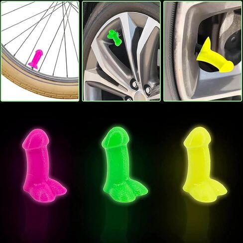 4 PCS Prank Tire Valve Stem Caps, Prank Valve Stem Caps Airtight Dust Proof Covers Anti-Rust Valve Stem Cover Wheel Tire Exterior Accessories for Cars, Bike, Trucks,Motor (Red) in Saudi Arabia