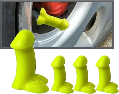 4 PCS Prank Tire Valve Stem Caps, Prank Valve Stem Caps Airtight Dust Proof Covers Anti-Rust Valve Stem Cover Wheel Tire Exterior Accessories for Cars, Bike, Trucks,Motor (Red) in Saudi Arabia