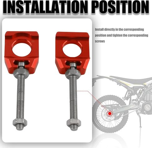 Surron 20mm Rear Axle Blocks,Chain Tensioner Adjuster for Electric Dirt Bike Sur Ron Ultra Bee-Red in Saudi Arabia