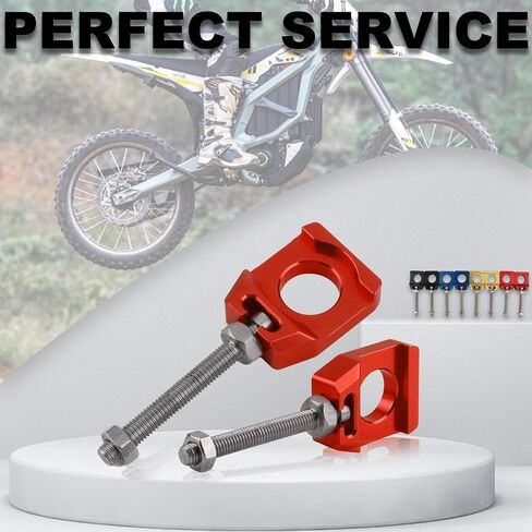 Surron 20mm Rear Axle Blocks,Chain Tensioner Adjuster for Electric Dirt Bike Sur Ron Ultra Bee-Red in Saudi Arabia