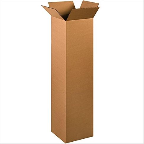BOX USA 12 x 12 x 48 Corrugated Cardboard Boxes, Tall 12"L x 12"W x 48"H, Pack of 15 | Shipping, Packaging, Moving, Storage Box for Home or Business, Strong Wholesale Bulk Boxes in Saudi Arabia