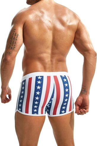 Mizok Mens Hot Prints Swimswear Shorts Swimsuit Boxer موجز طويل in Kuwait