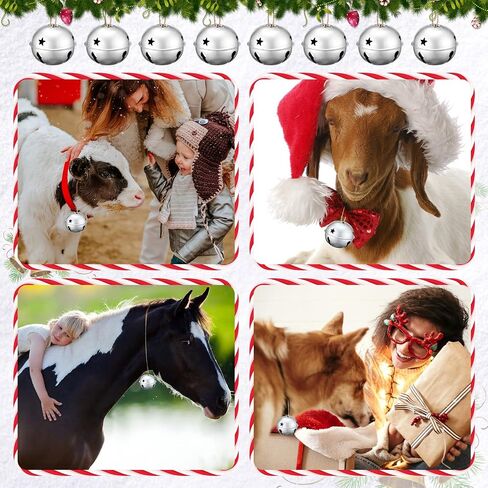 Zhengmy Jumbo 3.15 '' Christmas Star Cetouts Bells for Craft Bells Bells Xmas Ornament Decord Decor in Saudi Arabia