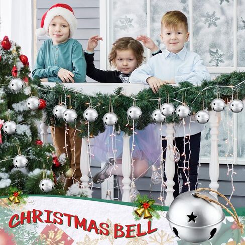 Zhengmy Jumbo 3.15 '' Christmas Star Cetouts Bells for Craft Bells Bells Xmas Ornament Decord Decor in Saudi Arabia