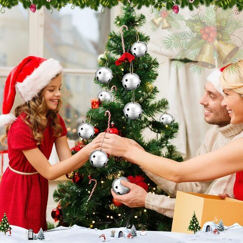 Zhengmy Jumbo 3.15 '' Christmas Star Cetouts Bells for Craft Bells Bells Xmas Ornament Decord Decor in Saudi Arabia