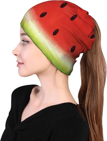 Pink Gold Marble Beanie Chemo Hat Cancer Headwear Skull Hat Knitted Hat Scarf Nightcap Skull Cap for Women Men in Saudi Arabia