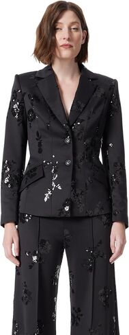 Women's Angela Seamed Double Button Front Blazer with Lining Standard in Saudi Arabia