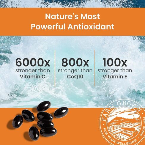 Nutrex Hawaii Bioastin Hawaiian Astaxanthin - 4mg ، 120 Softgels - مكملات مضادة للأكسدة متميزة المزرعة لدعم العين والجلد والمفاصل والمناعة - غير المعدلة وراثيًا وخالية من الغلوتين وخالية من الغلوتين in Kuwait