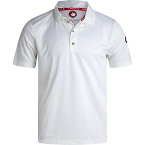 Canada Weather Gear Shirt Polo - Grid Grid Classic Short Sleeve Pit Pit Polo للرجال (الأحجام: S -XXL)