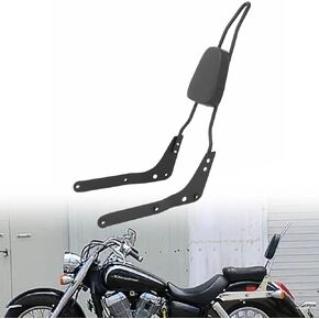 مسند مسند الظهر الخلفي للركاب Sissy Bar المتوافق مع Honda Shadow Aero 750 VT750C 2004-2023 ، Black