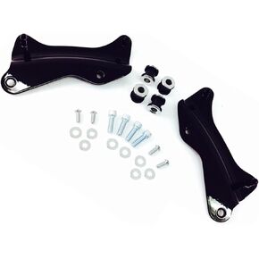 Gloss Black Passenger قابلة للفصل Sissy Bar Backrest 4 نقاط لرسو جبل مجموعة أدوات Harley Davidson Touring مثل Street Glide Road King Ultra Cvo Yr 2014-2025 Quick Release Ref 52300354