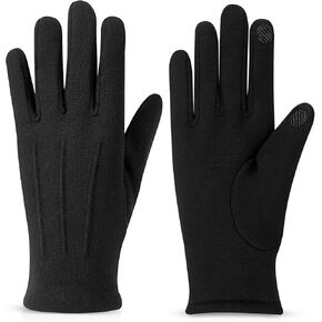 Women gloves cold weather touch screen glove warm fleece lining for driving cycling skiing