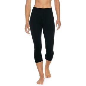 Coolibar UPF 50+ نساء Asana Yoga Capris - Sun Sun Protection