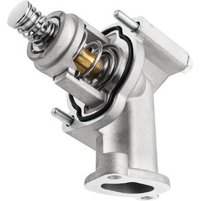 Upgrade Aluminium Thermostat Housing Assembly for Cadillac ATS CTS CT5 CT6 2016-2022, Camaro Colorado 2016-2022, GMC Canyon 2017-2022 Replace OE#12678784, 12647180, 12670209 15-81889