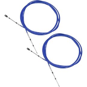 Motoforti Universal 700cm 24ft 33c/3300 قارب بحري الخانق الكابل للتحكم في التحول الأزرق مع رأس التثبيت لمحرك ياماها الخارج
