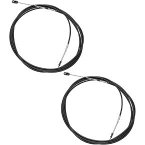 Motoforti Universal 600cm 20FT 33C/3300 Marine Boat Throttle Shift Control Cable Black with Fastening Head for Yamaha Outboard Engine - Pack of 2 Long-lasting