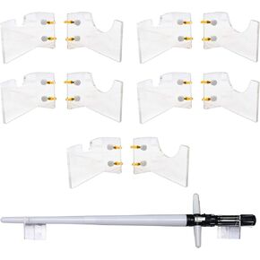 Yyst Horizontallly Display Wall Mount Mount Rack Stand for Light Saber -hardware المشمولة -5/PK