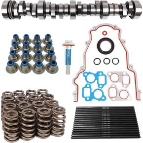 E1840P Sloppy Stage 2 Camshaft Kit for GM/Chevy 4.8L 5.3L 5.7L 6.0L 6.2L LS LS1 LS2 LQ4 LQ9 Engine, (Includes Cam, Springs, 7.400" Pushrods, Seals & Gaskets)